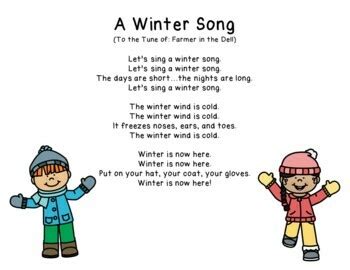 winter songs for preschoolers